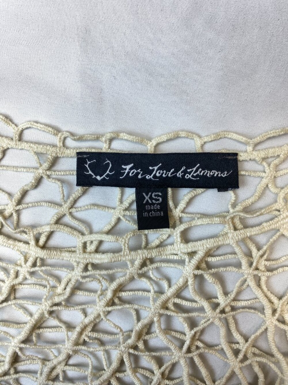 For Love & Lemons St Tropez Crochet Top Maxi Skirt Set Ivory XS - Picture 14 of 16